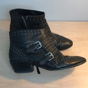 Rebecca Minkoff Anklets Studded BLK Leather